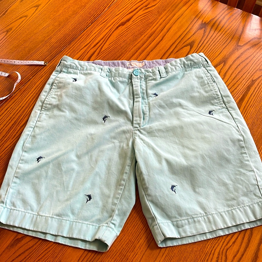Mens Shorts J Crew Sz 35 Light Green
